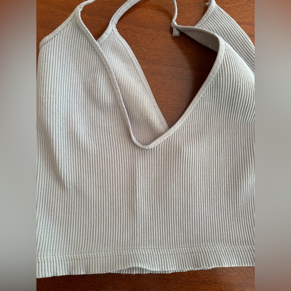 FP Movement Gray Ribbed Tank Top - Picture 4 of 5